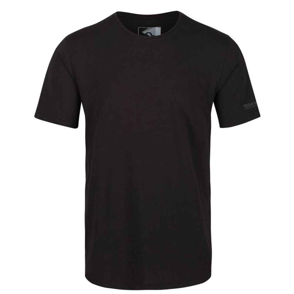 Regatta Mens Tait Lightweight Active T-Shirt / Black